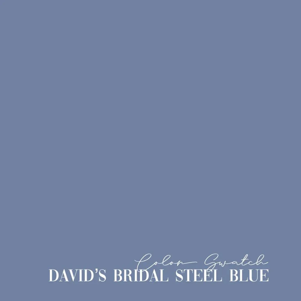 David's Bridal Steel Blue Size 2 Formal Dress - Picture 15 of 15
